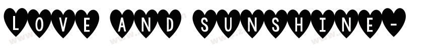 Love and sunshine字体转换